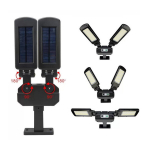 Solar LED t&auml;navavalgusti liikumisanduriga ja kaugjuhtimispuldiga Maclean IP54