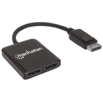 Splitter Manhattan DisplayPort (DP) 2 pordiga jaotur (DP), 1x2 UHD 4K * 30 Hz koos MST-ga