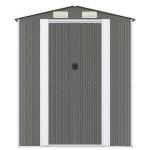 vidaXL aiakuur, helehall, 192x191x223 cm, tsingitud teras