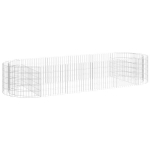 vidaXL gabioon taimelava, tsingitud raud, 300 x 100 x 50 cm