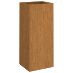 vidaXL taimekast, hall, 32x27,5x75 cm, ilmastikukindel teras