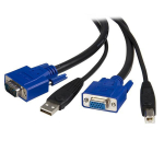 KVM kaabel - StarTech - 1,80 m - USB 2 &uuml;hes - HD-15 (VGA) - Klaviatuuri/hiire/video kaabel