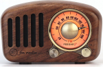 Feegar RETRO FM k&ouml;&ouml;giraadio Puidust BT SD 10h