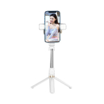 Selfie pulk (Selfie stick) Selfiepulk LED RING statiiviga + kaugjuhtimine - Valge