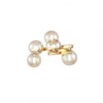 Seinavalgusti Maytoni Modern kuldset v&auml;rvi klaaskuplitega MOD547WL-05G