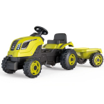 Smoby Farmer XL pedal tractor + trailer - Green