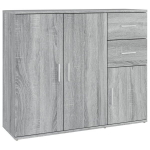 vidaXL puhvetkapp, hall Sonoma tamm, 91 x 29,5 x 75 cm, tehispuit