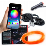 LED riba auto sisetulede jaoks, 6m, mitmev&auml;rviline, 12V, EPALRGB