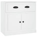 vidaXL puhvetkapp, valge, 70 x 35,5 x 67,5 cm, tehispuit