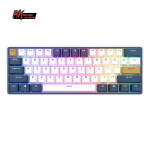 Klaviatuur Royal Kludge RK61 Plus TKL, 60%, Hot-swap, Brown Switches, US, Valge/Sinine