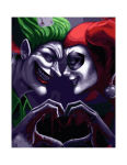 Maalimine numbrite j&auml;rgi - maalimise komplekt 40x50 cm. "Joker and Harley"