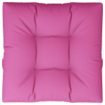 vidaXL euroaluse istmepadi, roosa, 80 x 80 x 12 cm, kangas