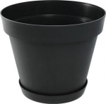 Eda Round flower jar Tuscany - &Oslash; 60 x h 47 cm - 76 L - Anthracite gray