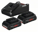 Akud + laadija Bosch GBA 18 V / 2 x 4.0 Ah ProCore 18 V + GAL 18 V-40