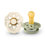 Lutid Bibs Boheme 2 tk, 0-6 kuud, (Elevandiluu / Salvei)