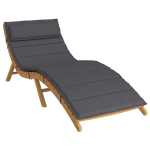 vidaXL p&auml;evitustooli padi, antratsiithall, 180x60x3 cm, oxford kangas