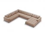 Pehme nurgadiivan Cosmopolitan Design Bali 7S-VUL, beež/must
