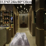 1250g/㎡ Kommertsvaip 12mm Paksusega &ndash; Kaasaegne Abstraktne Geomeetriline Disain., 31,5 * 47,24 colio / 80 * 120 cm