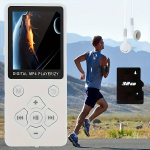 Mp3 m&auml;ngija 32G M&auml;lukaardiga MP3 Muusikapleier MP4 Videopleier, Toetab Muusikat Raadiot Salvestust Video E-raamatut., Baltas