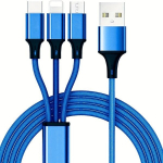 Multifunktsionaalne 3-&uuml;hes USB laadimiskaabel iPhone/Type-C/Micro USB jaoks