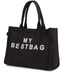 Suur &uuml;hev&auml;rviline poekott kirjaga "My Bestbag"