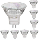 12V 35W halogeenlambid GU4 punkt-alus 2800K Soe valge, H&auml;mardatav, 8-pakk