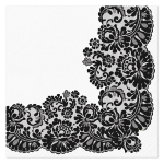 Paw salvr&auml;tikute komplekt Lacy Frame Black, 20 tk