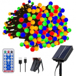Puldiga Solar v&auml;rvilised LED tuled HONGTANG, 32M 300 pirni
