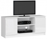 TV laud NORE RTV K120, valge/l&auml;ikiv valge