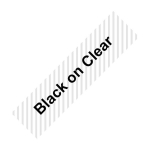 1 pakk &Uuml;hilduv TZe-621 9mm Etiketiprinter Brother jaoks, Black On Clear