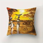 Aafrika Naise Mustri Dekoratiivsed Padjap&uuml;&uuml;rid 45x45 cm, 1 stilius
