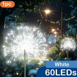 IRILUCN P&auml;ikese Ilutulestiku Tuled - 60/240/480 LED Aiatulede Komplekt., Baltas