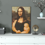 Mona Lisa Biitseps Veekindel L&otilde;uend Kunst Seinale, 30x45 cm