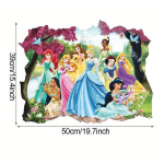 Disney Printsess Seinakleebised: Ametlikult Litsentsitud, PVC Materjal., A4