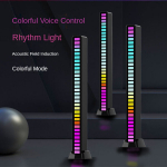 Muusika RGB R&uuml;tmi Valgus Nutikas Lamp Auto ja Arvuti USB Laualamp., Juoda