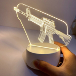 Masinap&uuml;stolistiilis 3D &Ouml;&ouml;lamp, AK Lamp, USB-liides, M&auml;ngijate Kinkel&auml;bir&uuml;&uuml;t., AK modelis + įkrovimo modelis