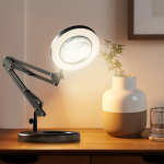 Paindlik LED laualamp 5X luupiga, USB-toitel.
