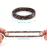 10/20/30/50tk Naiste Mood Leopard Stiilis Pehmed Juuksekummid Elastsed Kahjustamata Paksudele Juustele 5 V&auml;rvi., 50 vnt