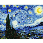 T&auml;iskasvanutele ja algajatele m&otilde;eldud isetegemise v&auml;rvide komplekt &ndash; 40,64 x 50,8 cm raamita, fantaasiamaastik koos eredate akr&uuml;&uuml;lv&auml;rvidega, pintslitega., 40x50 cm