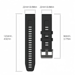 Nutikell Silikoonist Rihm Garmin Fenix Nutikellale Sobib 5/6/7., Tamsiai mėlyna
