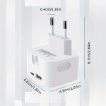 20W Kiirlaadija USB ja T&uuml;&uuml;p C Adapter│Kahe Pesaga Reisi Laadija Seinapistik الهاتفನ್ನುỂرافة