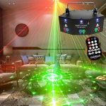 9-silma Laseripeo Valgused, Heliaktiveeritud Strobo, RGBW DMX Disco Vilkur.
