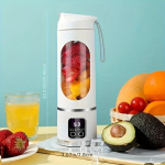 Kaasaskantav Blender LED-n&auml;idikuga - USB Laetav Tsitrusemahlapressi Mikser, Plastikust, Liitiumioonaku, Smuutide ja Mahlade Blender J&auml;&auml;purustamise Funktsiooniga, BPA-vaba., Baltas