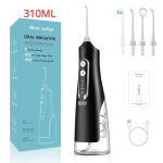 Oral Irrigator USB taaslaetav vesiniit kaasaskantav hambaravi veejoa 310 ml veepaak IPX7 veekindel hammaste puhastusvahend reisimiseks