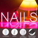 Neoon LED k&uuml;&uuml;nestuudio silt NAILS roosa valgus