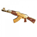 AK47 vintp&uuml;ssi rev&auml;&auml;rin&otilde;el, lahe kingitus, kuldse tooniga pross.