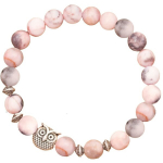 Elegantne Looduskivi &Ouml;&ouml;kulli K&auml;ev&otilde;ru, Mood Ripats Ehted Meestele, Rožinis zebra Jasper Stone