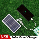 1tk USB P&auml;ikesepaneel Laadija 2W 5V - Kaasaskantav Laadimisadapter Mees-Mees USB &Uuml;hendusega