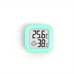 Nutikas Naeratus Mini LCD Digitaalne Termomeeter - T&auml;pne Toatemperatuuri Ja Niiskuse Seire, Patarei Kaasas., Žalias