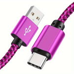 1tk 60W USB Type-C Kiire Laadimiskaabel, Samsung ja Google jaoks, Raudona rožė